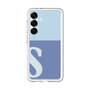 スリムプロテクションプレミアムケース［ オリジナル - initial two tone - S blue ］