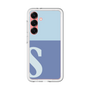 スリムプロテクションプレミアムケース［ オリジナル - initial two tone - S blue ］