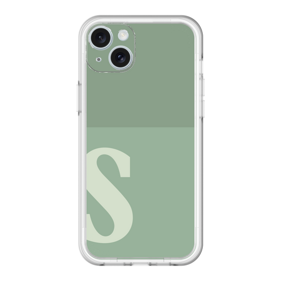 スリムプロテクションプレミアムケース［ オリジナル - initial two tone - S green ］