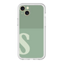 スリムプロテクションプレミアムケース［ オリジナル - initial two tone - S green ］