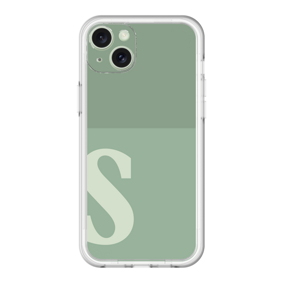 スリムプロテクションプレミアムケース［ オリジナル - initial two tone - S green ］