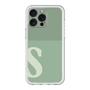 スリムプロテクションプレミアムケース［ オリジナル - initial two tone - S green ］