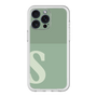 スリムプロテクションプレミアムケース［ オリジナル - initial two tone - S green ］