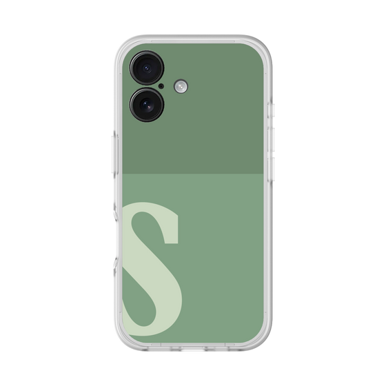 スリムプロテクションプレミアムケース［ オリジナル - initial two tone - S green ］