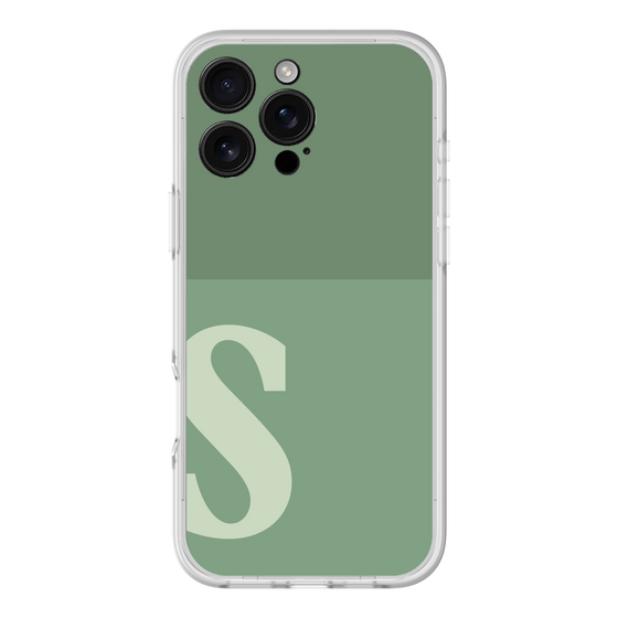 スリムプロテクションプレミアムケース［ オリジナル - initial two tone - S green ］