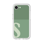 スリムプロテクションプレミアムケース［ オリジナル - initial two tone - S green ］