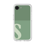 スリムプロテクションプレミアムケース［ オリジナル - initial two tone - S green ］