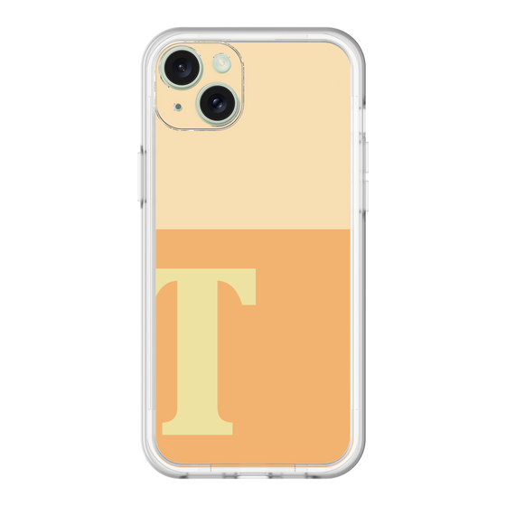 スリムプロテクションプレミアムケース［ オリジナル - initial two tone - T orange ］