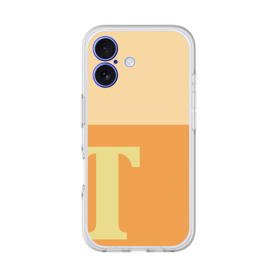 スリムプロテクションプレミアムケース［ オリジナル - initial two tone - T orange ］