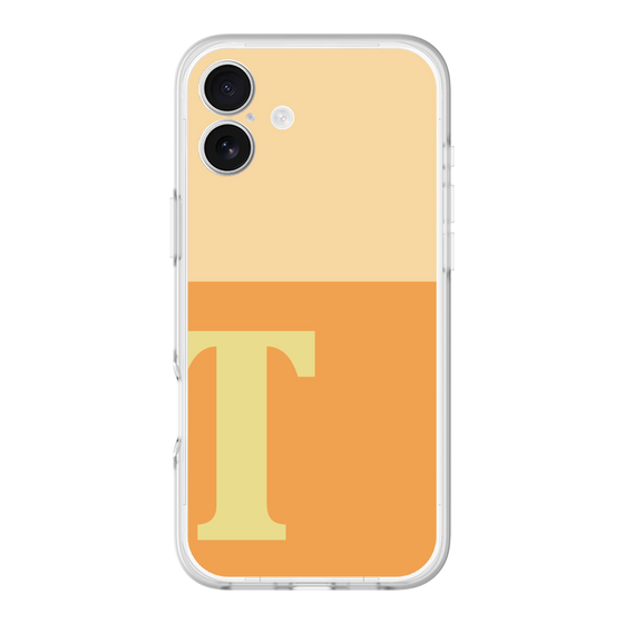 スリムプロテクションプレミアムケース［ オリジナル - initial two tone - T orange ］