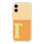 スリムプロテクションプレミアムケース［ オリジナル - initial two tone - T orange ］