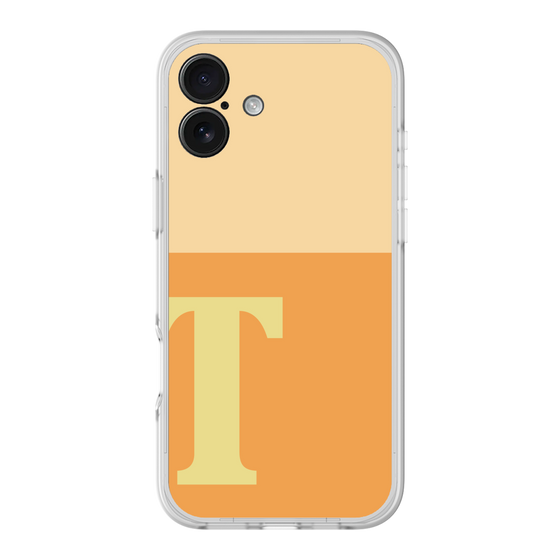 スリムプロテクションプレミアムケース［ オリジナル - initial two tone - T orange ］