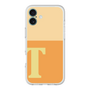 スリムプロテクションプレミアムケース［ オリジナル - initial two tone - T orange ］