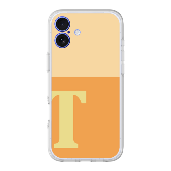 スリムプロテクションプレミアムケース［ オリジナル - initial two tone - T orange ］