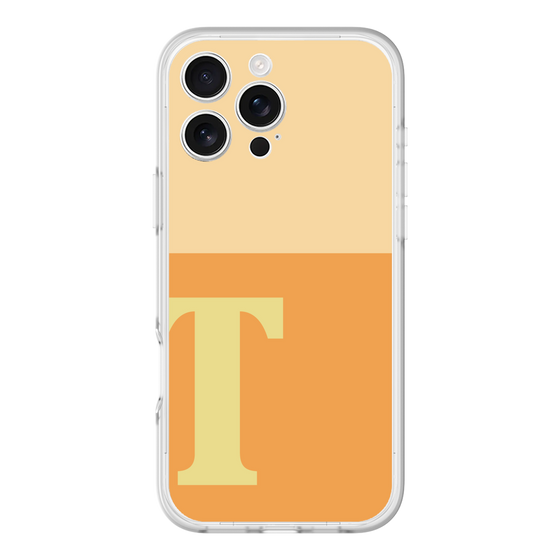 スリムプロテクションプレミアムケース［ オリジナル - initial two tone - T orange ］