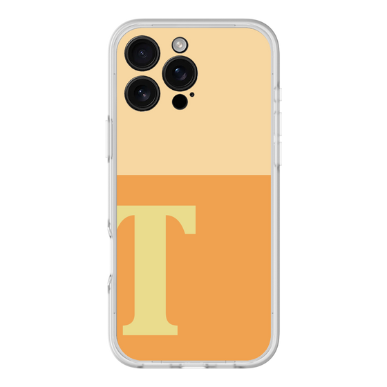 スリムプロテクションプレミアムケース［ オリジナル - initial two tone - T orange ］