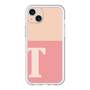 スリムプロテクションプレミアムケース［ オリジナル - initial two tone - T pink ］