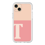 スリムプロテクションプレミアムケース［ オリジナル - initial two tone - T pink ］