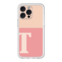 スリムプロテクションプレミアムケース［ オリジナル - initial two tone - T pink ］