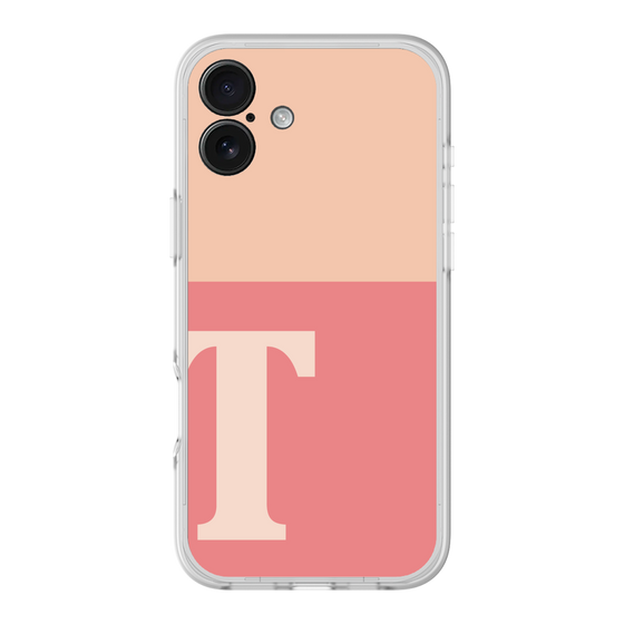 スリムプロテクションプレミアムケース［ オリジナル - initial two tone - T pink ］