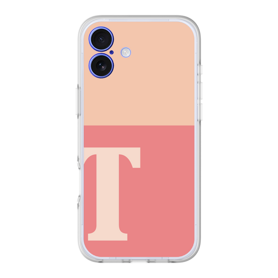 スリムプロテクションプレミアムケース［ オリジナル - initial two tone - T pink ］