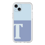 スリムプロテクションプレミアムケース［ オリジナル - initial two tone - T blue ］