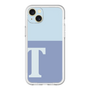 スリムプロテクションプレミアムケース［ オリジナル - initial two tone - T blue ］