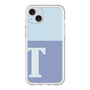 スリムプロテクションプレミアムケース［ オリジナル - initial two tone - T blue ］