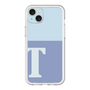 スリムプロテクションプレミアムケース［ オリジナル - initial two tone - T blue ］