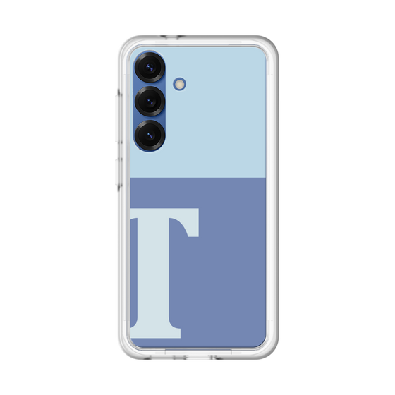 スリムプロテクションプレミアムケース［ オリジナル - initial two tone - T blue ］
