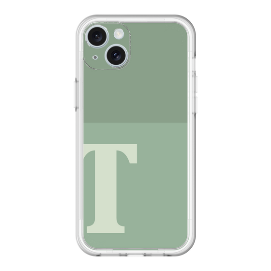 スリムプロテクションプレミアムケース［ オリジナル - initial two tone - T green ］
