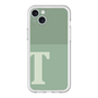 スリムプロテクションプレミアムケース［ オリジナル - initial two tone - T green ］
