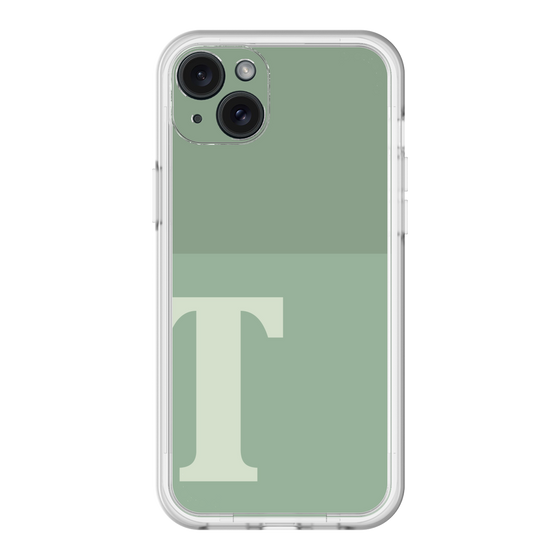 スリムプロテクションプレミアムケース［ オリジナル - initial two tone - T green ］