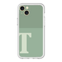 スリムプロテクションプレミアムケース［ オリジナル - initial two tone - T green ］