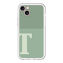スリムプロテクションプレミアムケース［ オリジナル - initial two tone - T green ］