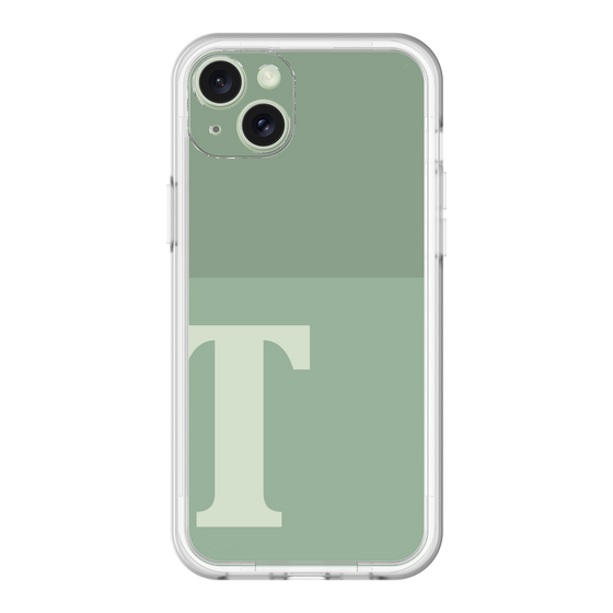 スリムプロテクションプレミアムケース［ オリジナル - initial two tone - T green ］