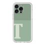 スリムプロテクションプレミアムケース［ オリジナル - initial two tone - T green ］
