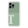 スリムプロテクションプレミアムケース［ オリジナル - initial two tone - T green ］
