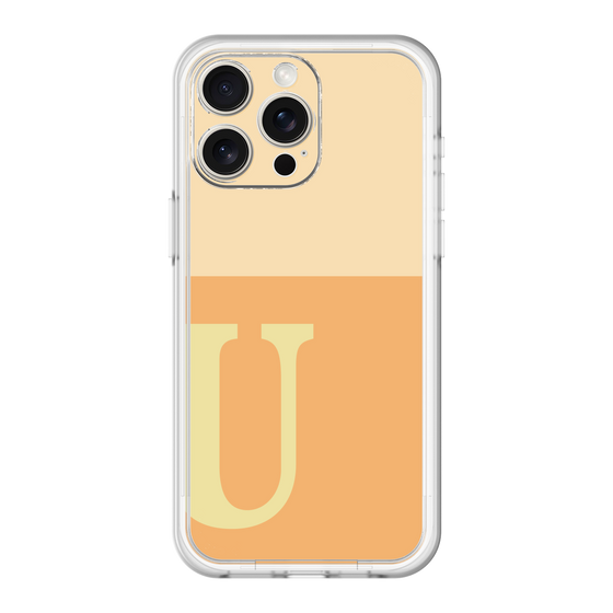 スリムプロテクションプレミアムケース［ オリジナル - initial two tone - U orange ］