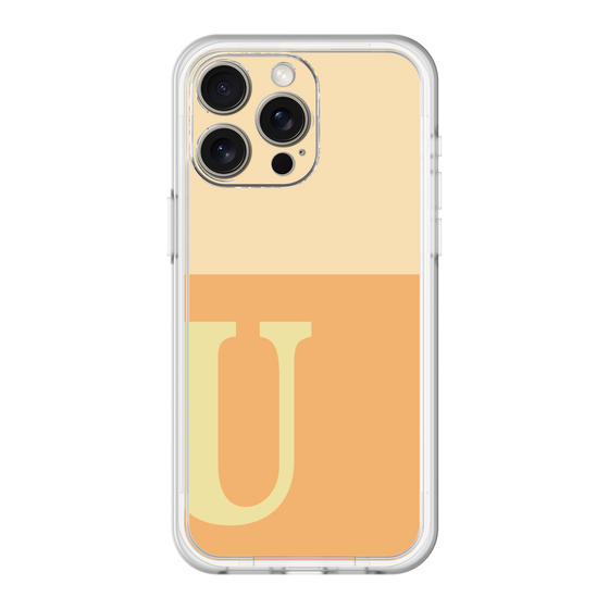 スリムプロテクションプレミアムケース［ オリジナル - initial two tone - U orange ］