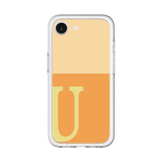 スリムプロテクションプレミアムケース［ オリジナル - initial two tone - U orange ］