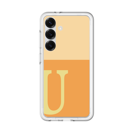 スリムプロテクションプレミアムケース［ オリジナル - initial two tone - U orange ］
