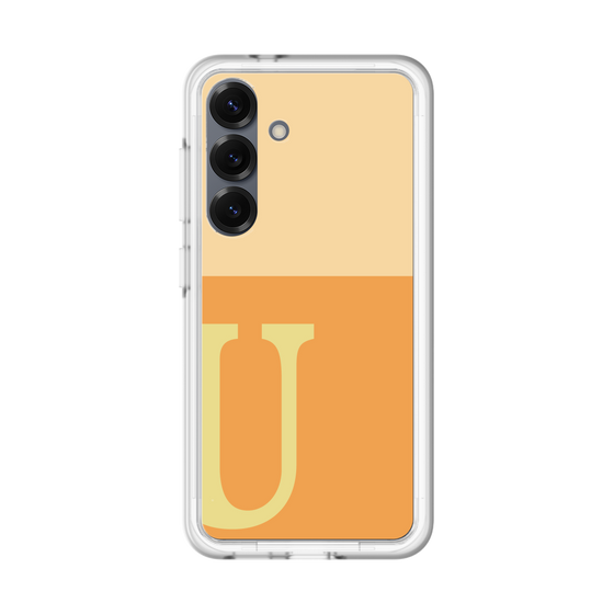 スリムプロテクションプレミアムケース［ オリジナル - initial two tone - U orange ］