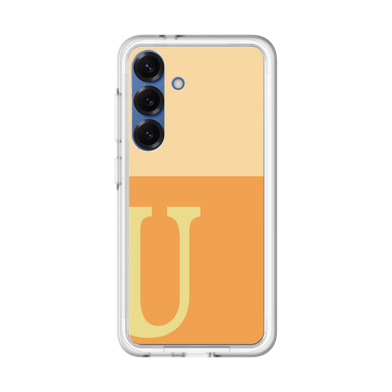 スリムプロテクションプレミアムケース［ オリジナル - initial two tone - U orange ］