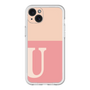 スリムプロテクションプレミアムケース［ オリジナル - initial two tone - U pink ］
