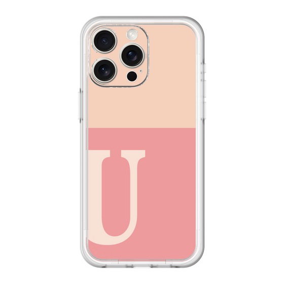 スリムプロテクションプレミアムケース［ オリジナル - initial two tone - U pink ］
