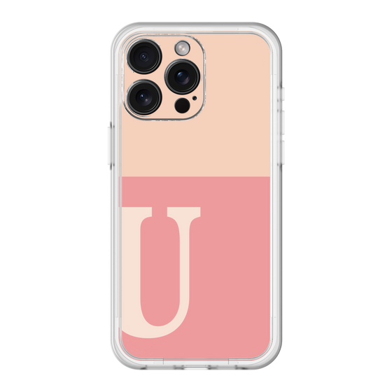 スリムプロテクションプレミアムケース［ オリジナル - initial two tone - U pink ］