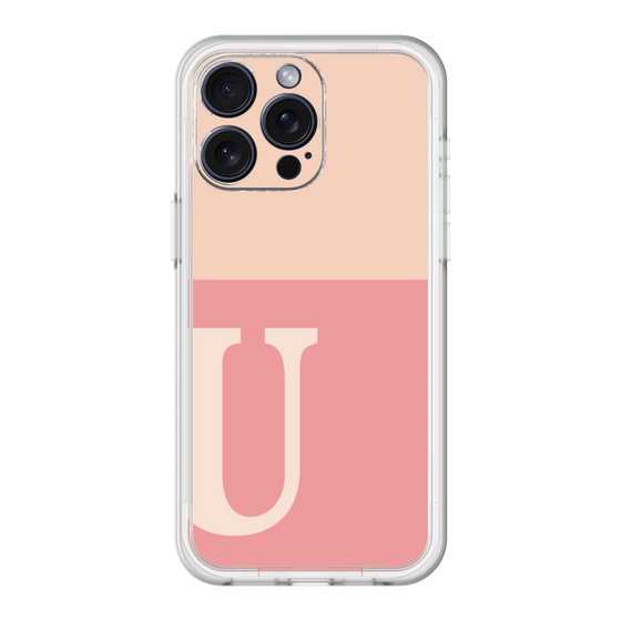 スリムプロテクションプレミアムケース［ オリジナル - initial two tone - U pink ］