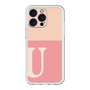 スリムプロテクションプレミアムケース［ オリジナル - initial two tone - U pink ］