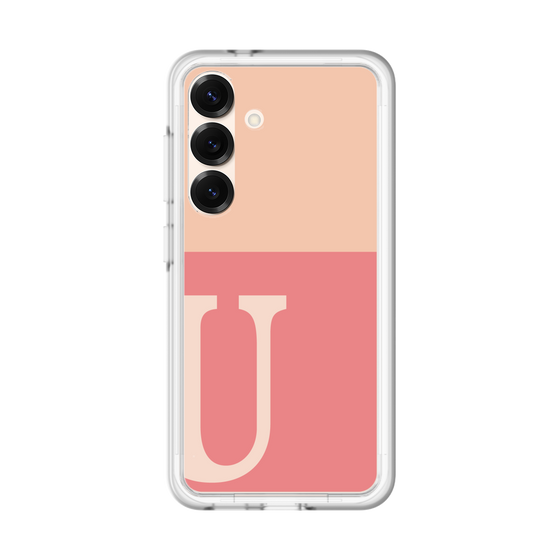 スリムプロテクションプレミアムケース［ オリジナル - initial two tone - U pink ］